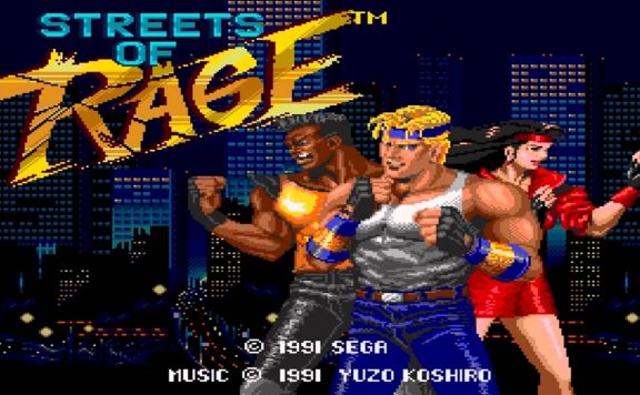 Streets of Rage Title Screen