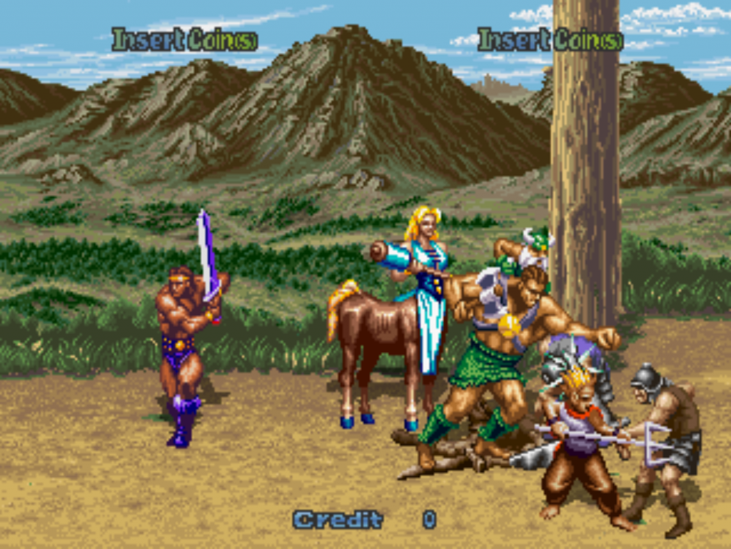 Golden Axe - The Revenge of Death Adder - allows 4 players to battle together.
